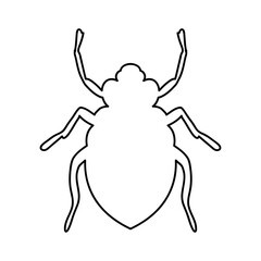 Bug or Insect icon vector illustration on white background.eps