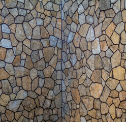 Abstract View of an Interior Corner Rock Wall.