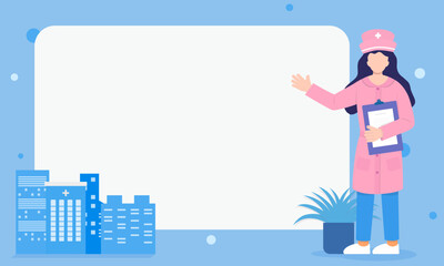 Vector background for medical advice notification bar