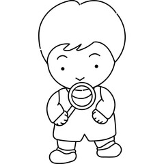 Obraz premium 즐거운 곤충채집 