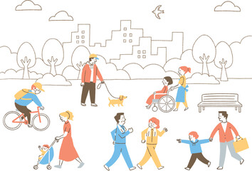 様々な人たちの生活_色