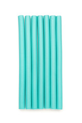 Hair curlers isolated on white background