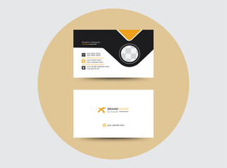 Visiting Card Vector Template. Modern Business Card Design Template. Futuistic Business Card Design. Corporate Visiting Card Template.