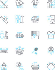 Treatment linear icons set. Therapy, Medication, Healing, Cure, Recovery, Rehabilitation, Intervention line vector and concept signs. Remedy,Solution,Procedure outline illustrations