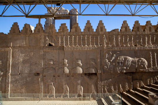 Persian Soldiers Bas-relief on Eastern Stairway of Apadana Palace, Persepolis