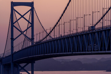 夕焼けの吊り橋 / Suspension bridge at sunset