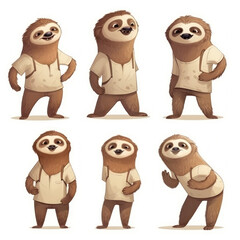 Sloth character set