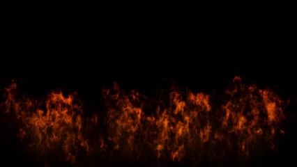 Fototapeta na wymiar Fire abstract on black background