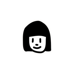 simple ugly girl doodle