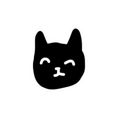 cat black drawing art