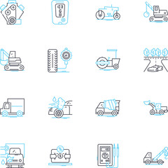 Healthcare sector linear icons set. Medicine, Wellness, Hospital, Surgery, Patient, Therapy, Rehabilitation line vector and concept signs. Insurance,Doctor,Nurse outline illustrations