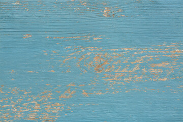 View of weathered blue wooden texture as background
