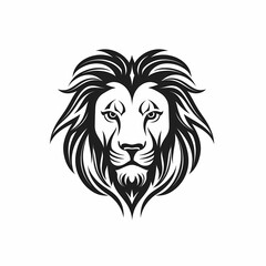 Lion Head Logo. Generative AI