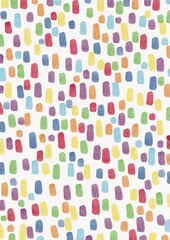 Rainbow color brush stroke on white background watercolor illustration for decoration on kids and dessert sweet concept.