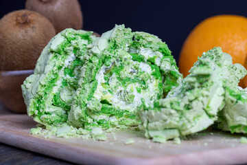 delicious kiwi-flavored sweets colored green