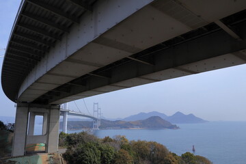 日本　しまなみ海道の風景