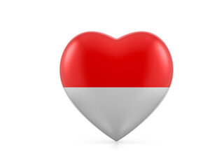 Indonesia heart flag
