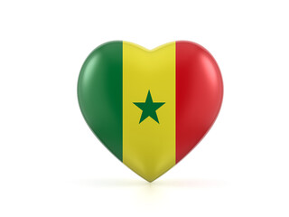 Senegal heart flag