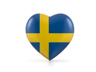 Sweden heart flag