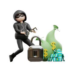 3D Cybercrime hacking a banks