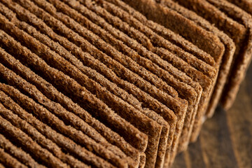 dark with spices dry thin bread