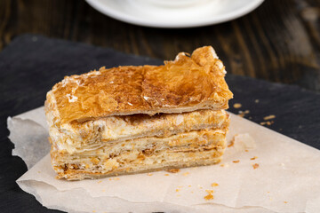 multi-layered cake using a large amount of sweet cream