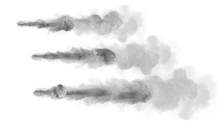 Abstract Smoke set on alpha channel