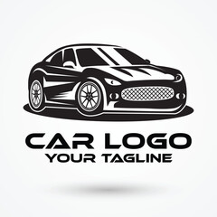 Car Logo Design Template With Editable Text