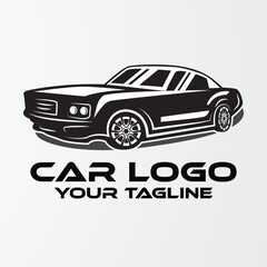 Car Logo Design Template With Editable Text