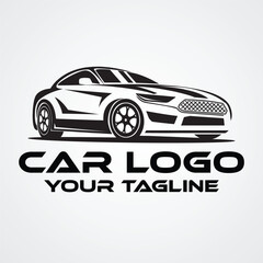 Car Logo Design Template With Editable Text