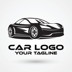 Fototapeta premium Car Logo Design Template With Editable Text