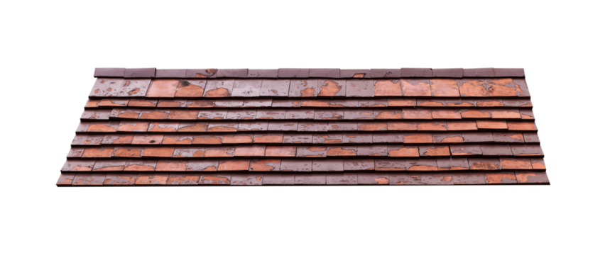 Mockup old wooden roof tile pattern