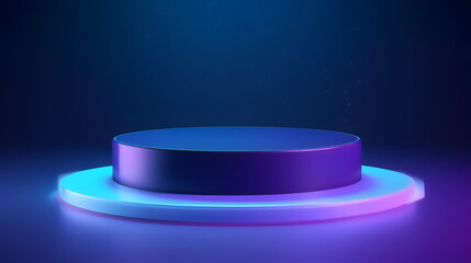 Make Your Products Pop, Elevate Your Cosmetic Displays with One-Stage Vectors in Stunning Shades of Purple, Blue, and Violet  Perfect for Showroom Showcases and Pedestal Platforms!