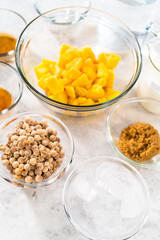 Mango boba smoothie