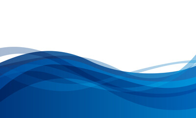 重ねた波型オブジェクトの背景素材