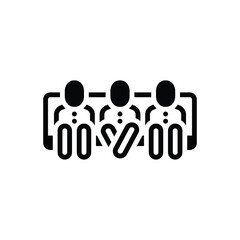 Black solid icon for adjustment 