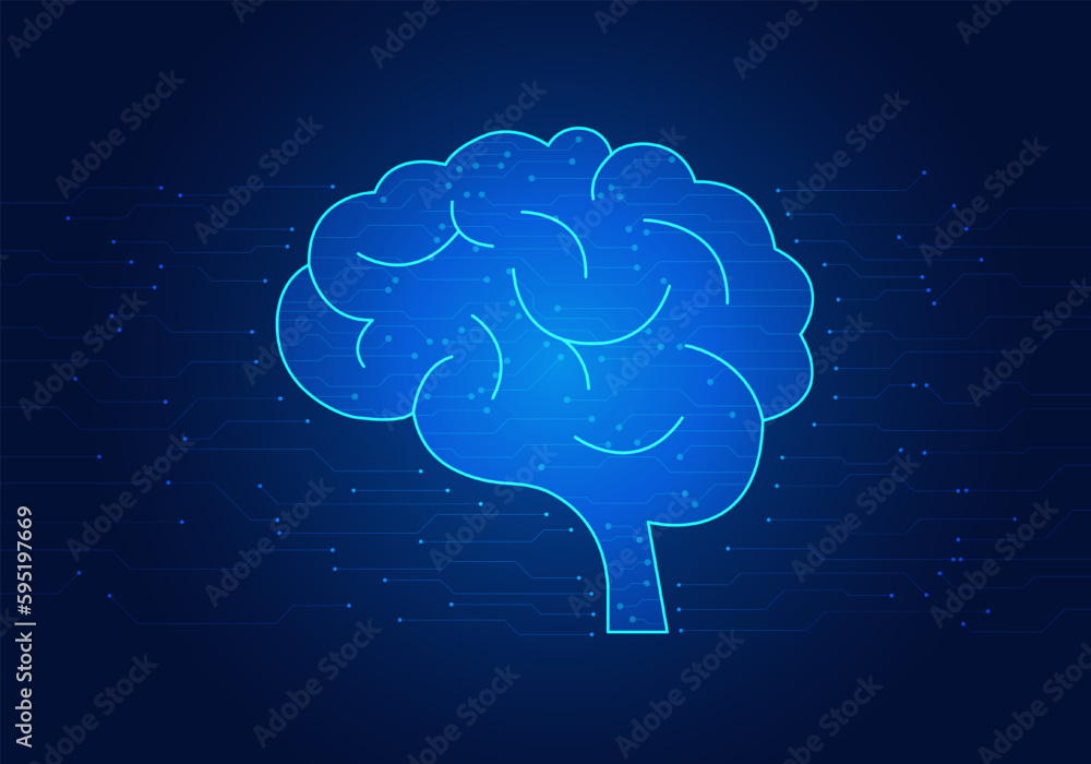 Poster technology of the brain in artificial intelligence is a technology that commands and learns. gather 