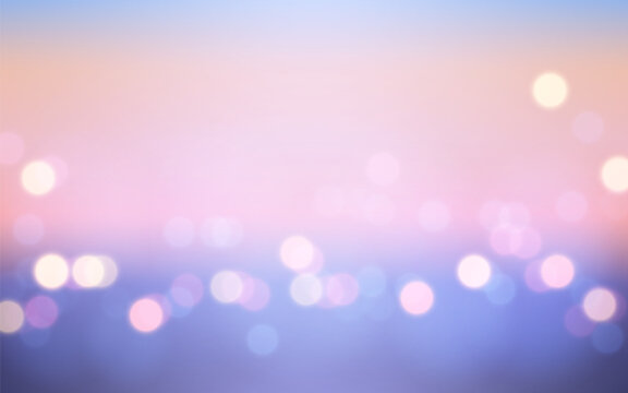 Abstract Sunset Soft Light Background with Bokeh, Vector eps 10 illustration bokeh particles, Background decoration