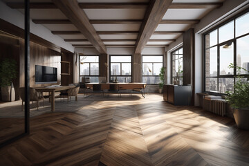 都会の洗練されたオフィス