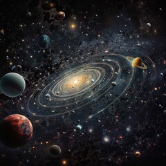 planet in space.generative ai 