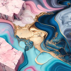 abstract background with flowing lines
