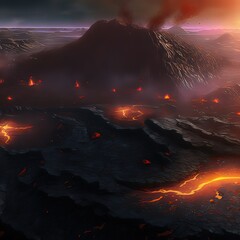 Fire in the mountains