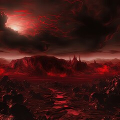 Fire in the mountains