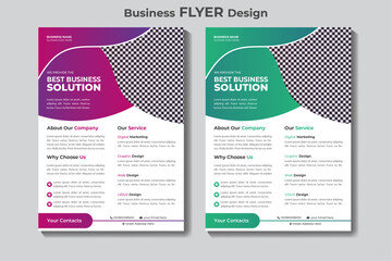 Obraz premium Real estate business flyer design template or creative brochure design