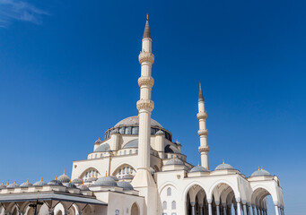 Sharjah, UAE - Shot of the largest Sharjah mosque. Religion