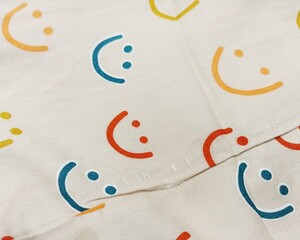multi color smile cloth pattern