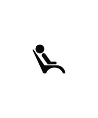 man with chair icon, vector best flat icon.