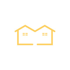 creative abstract logo icon geometric shape house for your company.