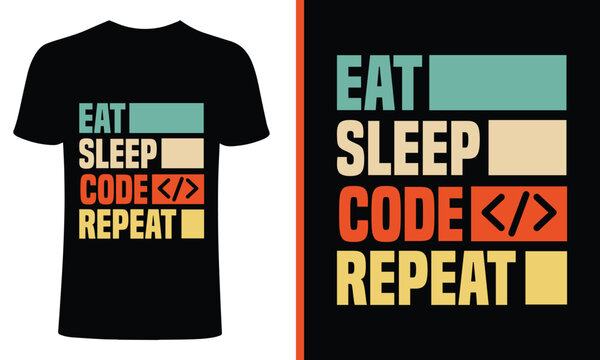 eat sleep repeat tshirt template