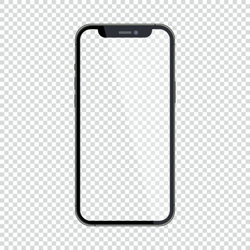 Screen cutout mockup iphone 10, 10s, 11, 11pro, and the latest new iphone 12, 12pro, 12 mini. Mock up screen iphone. Mock-up display for apple phone. Vector, editable mobile phone illustration